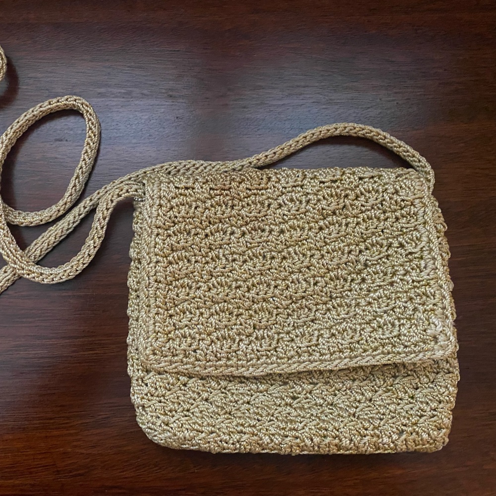 **SOLD** Saks crochet cross body